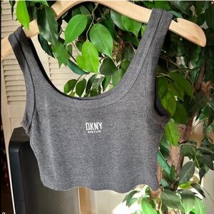 Vintage DKNY Donna Karan 2000s Charcoal Top